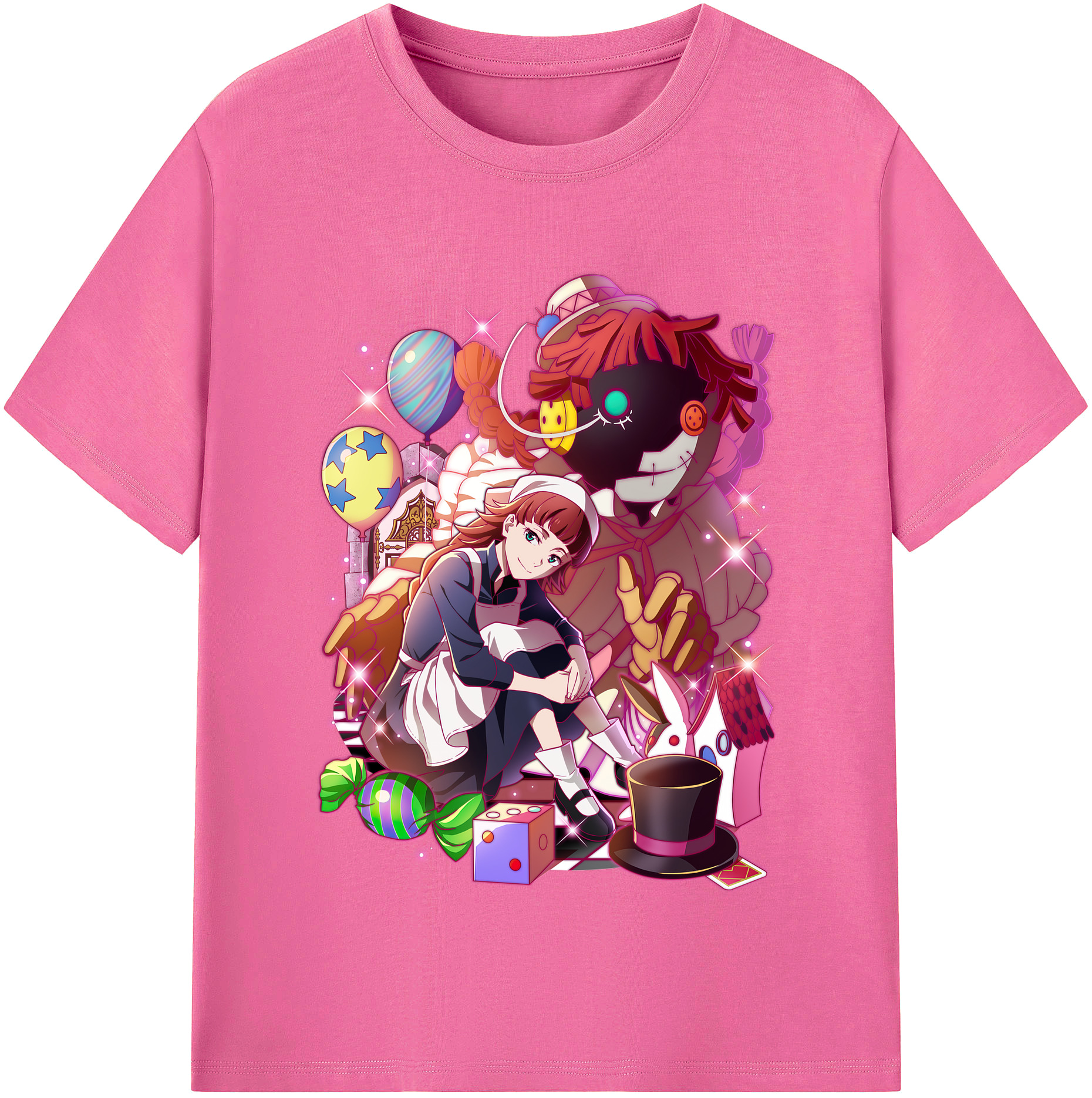 （画像用） 文豪ストレイドッグス Bungo Stray Dogs レディースカジュアルプリントTシャツ（綿100％）